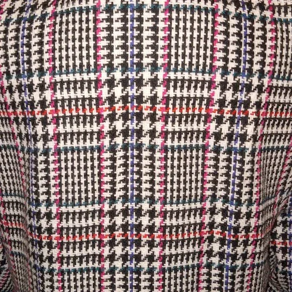 Worthington black and white wool blend herringbone blazer with Specks of color - Picture 11 of 11